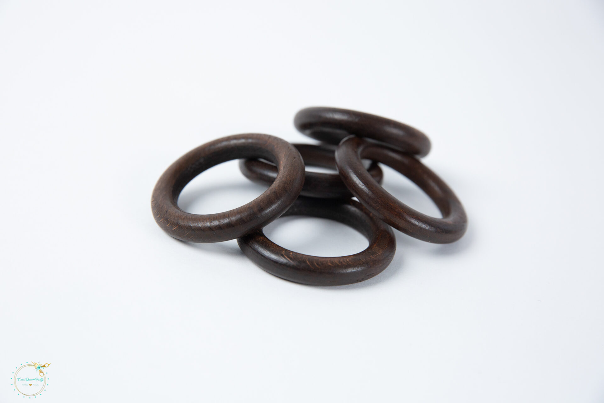 Houten Ringen – donker bruin